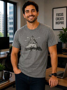 Men's Mountain Clouds & Triangle T-Shirt